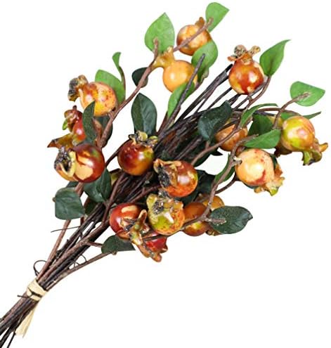 Healifty Artificial Sunset Red Berry Bouquet