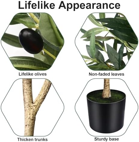 7FT Olive Tree Artificial Indoor Decor