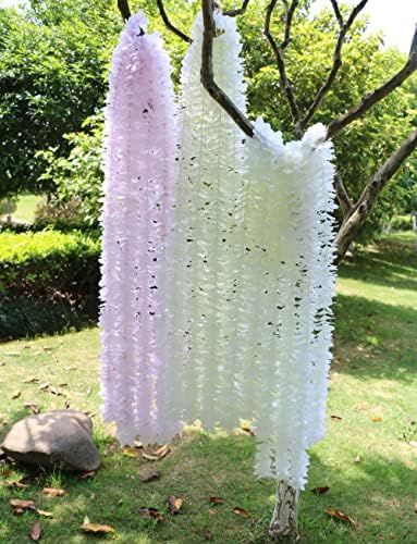 328ft Artificial Silk Wisteria Vine Garland Pack of 10