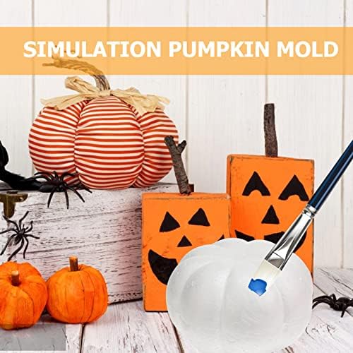 Happyyami White Halloween Pumpkin DIY Crafts Carving Painting Decor