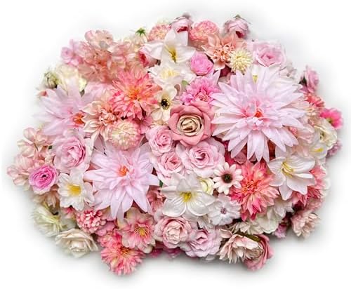 Artificial Pink Flowers Bulk for Crafts and Decor