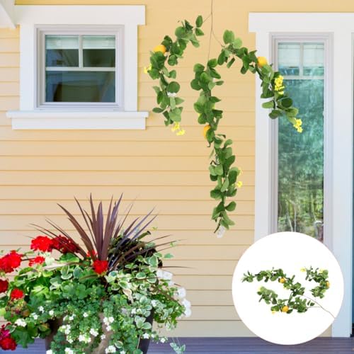 Faux Lemon Garland Artificial Plant Hanging Decor Summer Decor