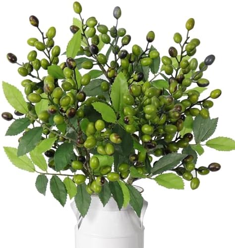 Dremisland 5 Pack Artificial Olive Branches with Fruits