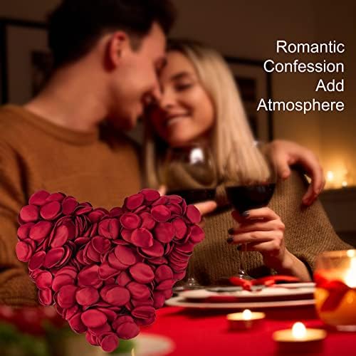 400 PCS Silk Red Rose Petals for Romantic Decor