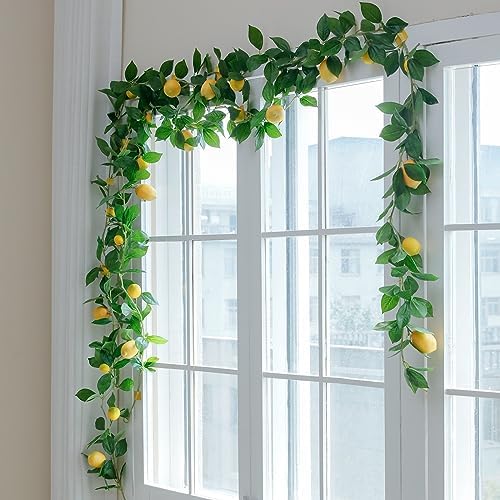 3 Strands Lemon Artificial Vine Garland 71 Inches