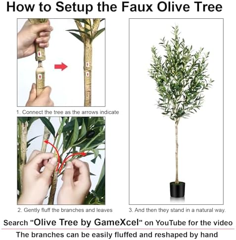 6FT Olive Tree Artificial Indoor Decor