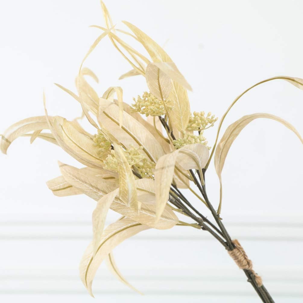 Amosfun Artificial Plants with Silk Eucalyptus and Bamboo Leaves
