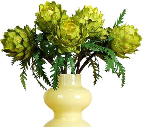 Lovmeety 3Pcs Artificial Artichokes for Home Decor