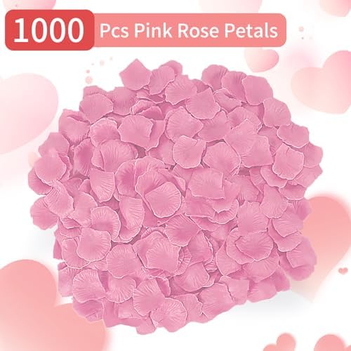 1000 Pcs Artificial Rose Petals for Romantic Decorations