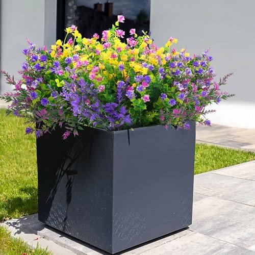 Hananona 12 Pcs Artificial Flowers for Outdoor Decor