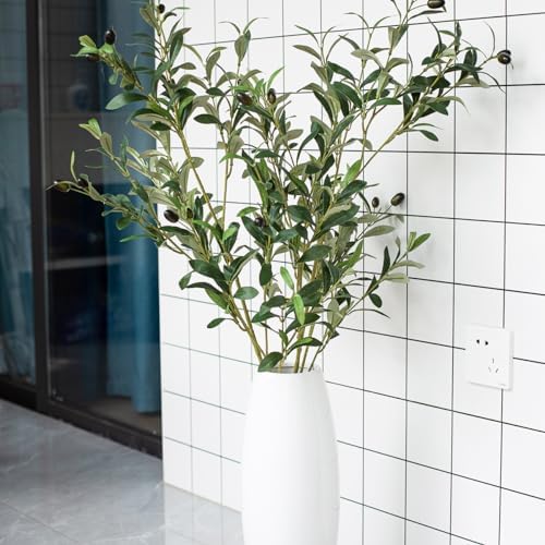 Heleze 39 Inch Artificial Olive Branches 4PCS