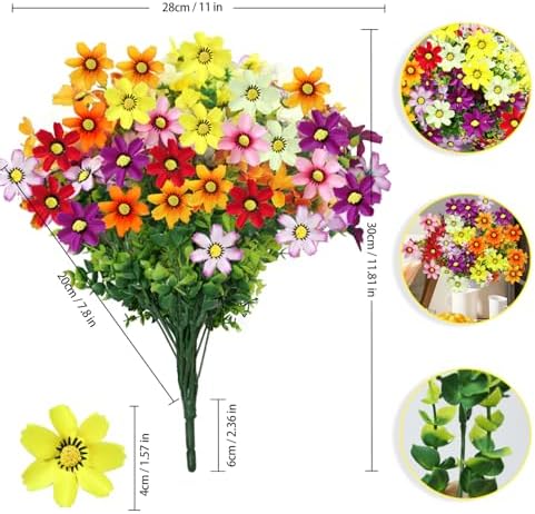 Durable UV Resistant Artificial Flowers for Outdoor Decor