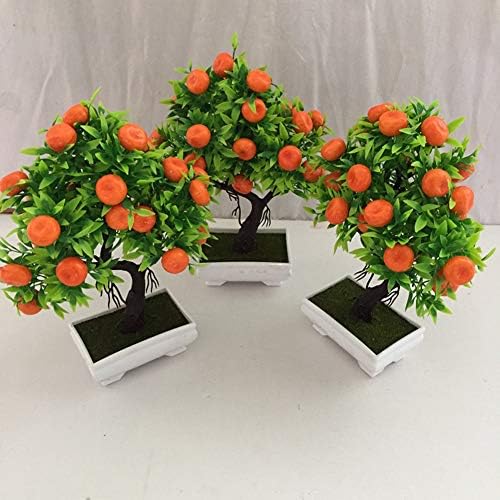 Artificial Orange Tree Bonsai Potted Plant for Home Decor