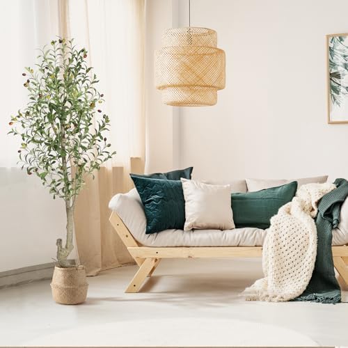 5ft Artificial Olive Tree with 72 Fruits and 864 Leaves 2 Pack