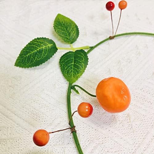 Artificial Tangerine Vine Garland for Home Autumn Decor