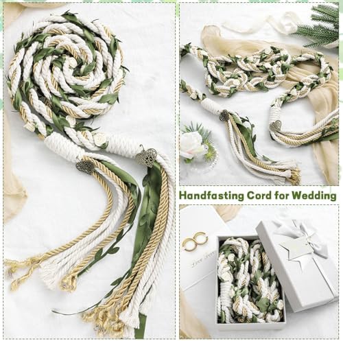 ReliThick Wedding Lasso Handfasting Cord Set with Pendant