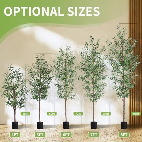 CETRD Realistic Artificial Olive Tree 6FT Tall
