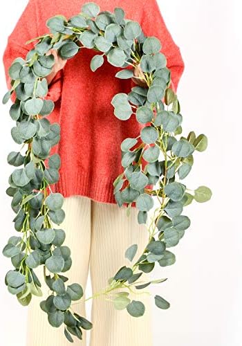 3Pack Artificial Eucalyptus Garland for Wedding and Home Decor