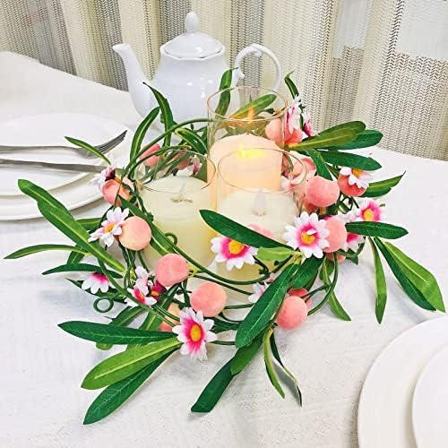 Artificial Peach Hanging Vine Garland for Home Decor