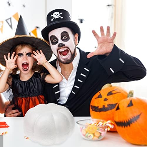 Happyyami White Halloween Pumpkin DIY Crafts Carving Painting Decor