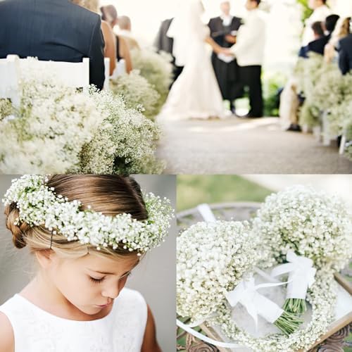 Waipfaru 15Pcs Artificial Babys Breath Flowers