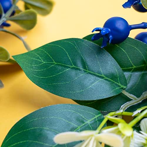 12 Inch Artificial Lemon Blueberry Branches Pack of 6