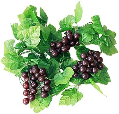 ASkinds 5Pcs Artificial Grapes Vines Leaves Garland