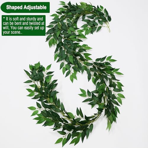 3 Strand Artificial Italian Ruscus Vines Garland 78 Inches