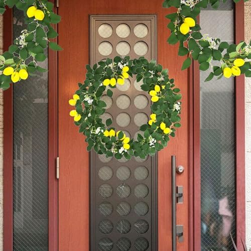 65 Ft Artificial Lemon Garland for Home Decor