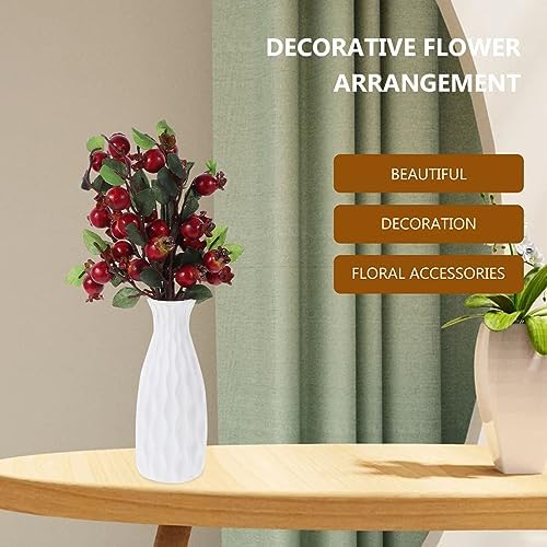HEALLILY Group of 5 Artificial Pomegranate Berries Floral Decor