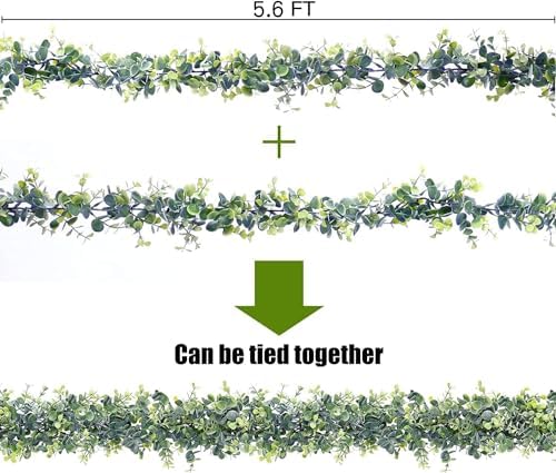 Sggvecsy Artificial Eucalyptus Garland 8 Pack