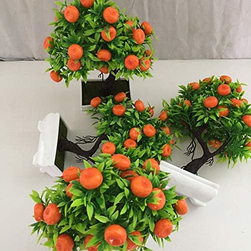 Artificial Orange Tree Bonsai Potted Plant for Home Decor