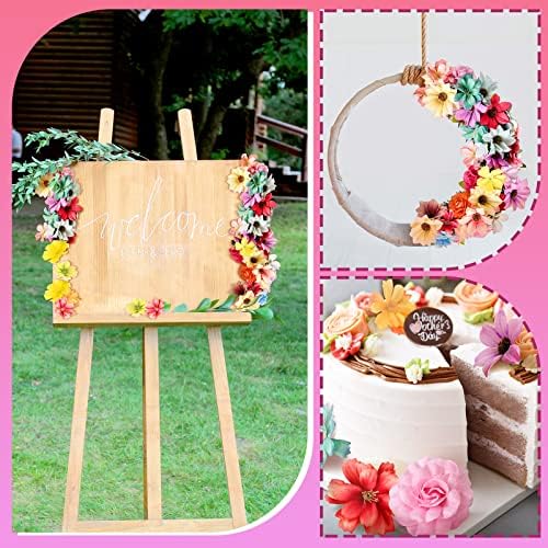 Hoteam Assorted Silk Artificial Flowers 100 Pcs