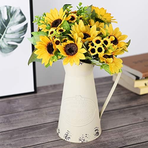 Lvydec Artificial Sunflower Bouquet 2 Pack