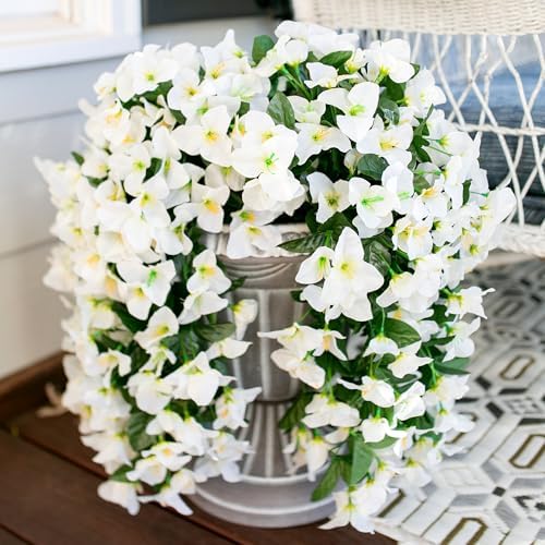 HyeFlora Artificial Bougainvillea Hanging Flowers 2pcs