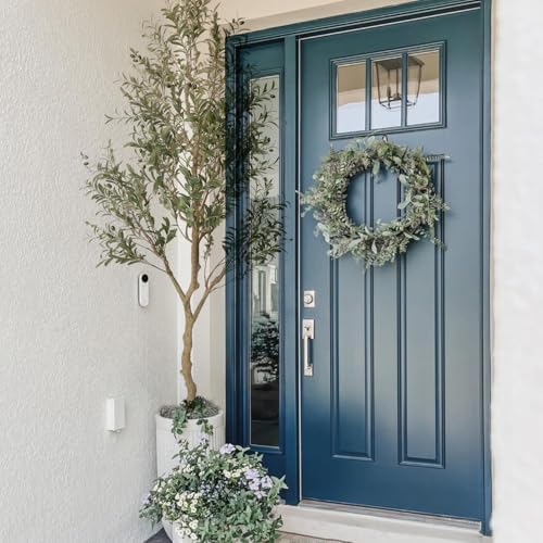 Phimos Artificial Olive Tree 7FT Fake Potted Plant with Planter