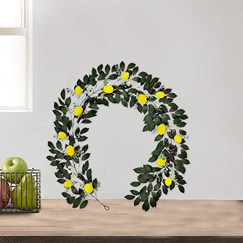 GWOKWAI 65 Ft Artificial Lemon Garland for Home Decor
