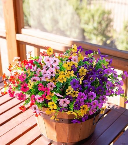 HyeFlora Artificial Daisy Flowers 12 Bundles
