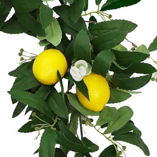 6 Ft Artificial Lemon Garland for Home Decor