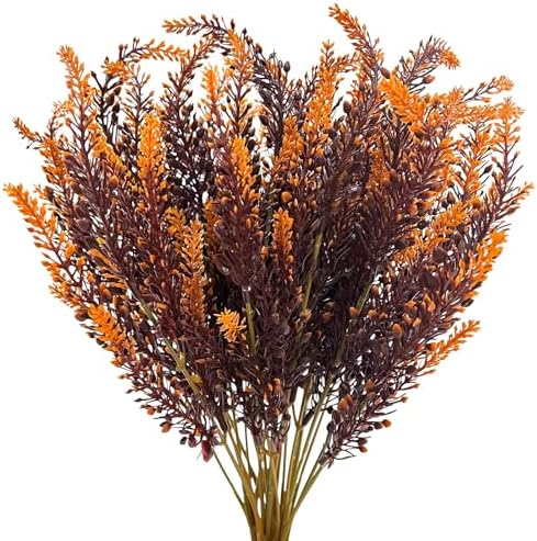 10 Bundles Artificial Fall Flowers for Outdoor Decor
