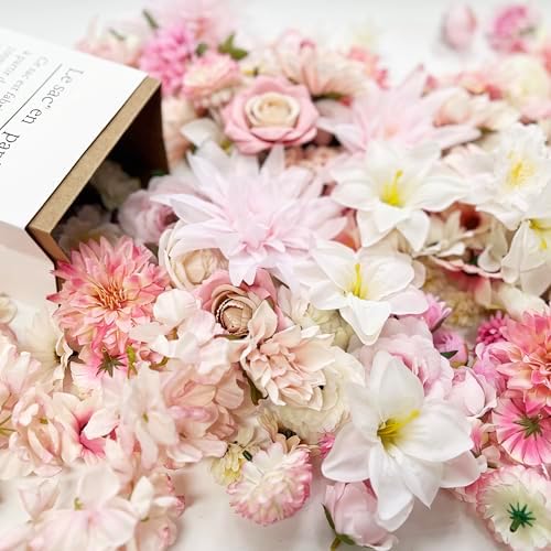 Artificial Pink Flowers Bulk for Crafts and Decor