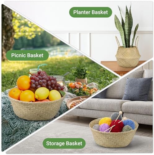 Liyarya 6FT Artificial Olive Tree with Wicker Basket and Black Pot