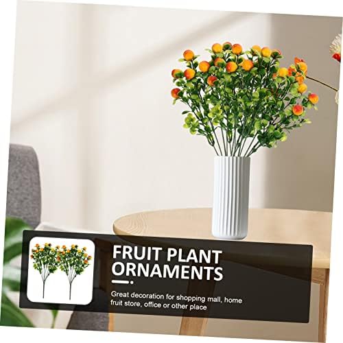 Cabilock 2pcs Vivid Artificial Fruit Branches for Home Decor