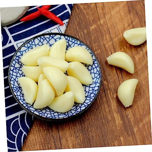 MAGICLULU 10pcs Artificial Garlic Cloves for Kitchen Display