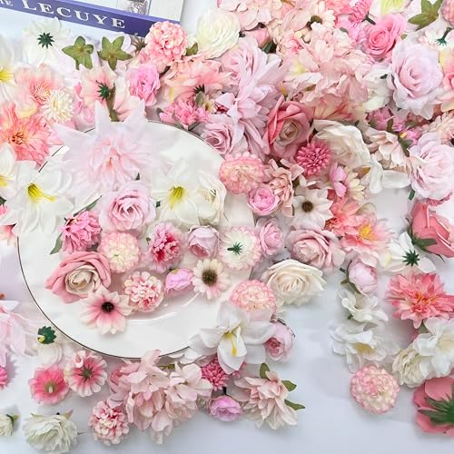 Artificial Pink Flowers Bulk for Crafts and Decor