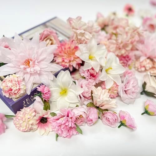 Artificial Pink Flowers Bulk for Crafts and Decor