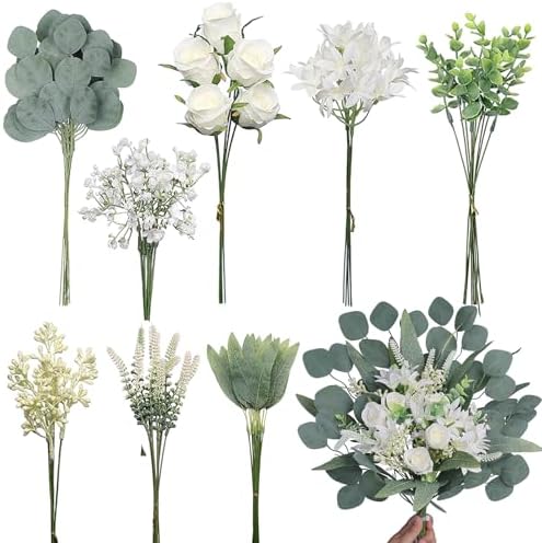 VIERENA Artificial Greenery Stems Box Set 75pcs