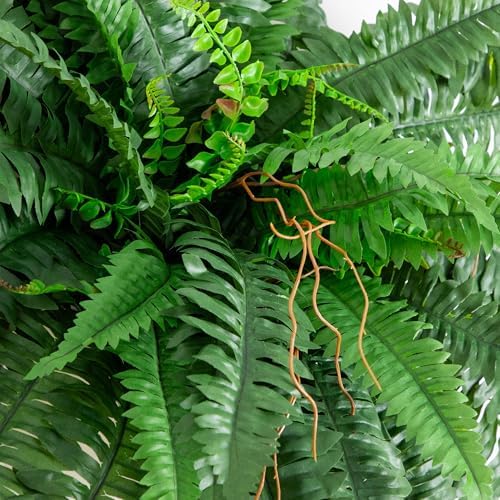 Nearly Natural 40 Inch Artificial Boston Fern Set of 2
