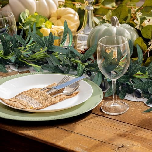 Giegxin 3 Pcs 15 Ft Artificial Olive Garland Decor