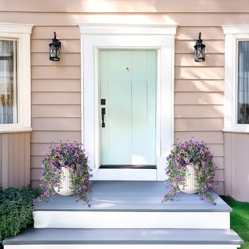 Artificial Daisy and Eucalyptus Flowers for Outdoor Decor